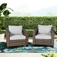 thumbnail image 1 of Better Homes & Gardens Brookbury 2-Piece Patio Outdoor Club Chair Set - Tan, 1 of 9