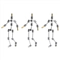 thumbnail image 1 of 3X Kit de Armadura: Esqueleto de Marioneta de Metal para Armar, Fácil de Armar, Diseño de Personaje Animado, para Animación Stop Motion, 1 of 5