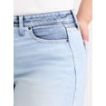 thumbnail image 4 of Terra & Sky Women's Plus Size Denim A-Line Shorts, 5" Inseam, Sizes 14W-26W, 4 of 5