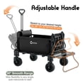 thumbnail image 3 of 2-in-1 Folding Garden & Beach Wagon Cart, Heavy Duty Utility Trolley, Converts to Lounge Chair, All-Terrain Wheels, 3 of 8