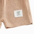 thumbnail image 6 of HCNTES Toddler Baby Boy Clothes 3 6 9 12 18 24 Month 2T 3T Summer Outfit Waffle Knit Contrast Color Sleeveless Tops Elastic Waist Shorts Set Baby Boy Clothes, 6 of 6