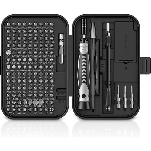 130 in 1 Precision Bit Set Torx Screwdriver Sets Precision Screwdriver Set DIY Repair Tools Kit for iPhone Laptop PC MacBook Xbox, Mini Screwdriver Kit with Case
