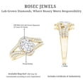 thumbnail image 5 of Rosec Jewels Lab Grown Diamond Engagement Ring Oval - Classic Halo Ring - EF-VS Quality, 18K Yellow Gold, US 4.50, 5 of 8