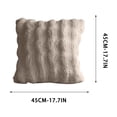 thumbnail image 3 of Zynviq 18x18inch Decorative Pillow Covers Gray Couch Pillow Covers Solid Color Square with Zipper Polyester, 3 of 7