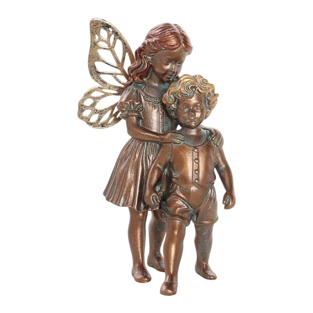Figuritas de hadas, jardín de hadas, lindos coleccionables, decoración de jardín, adorno de resina, estatua de ángel para césped, oficina, interior y