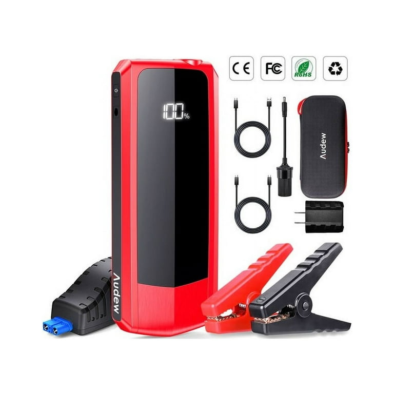Audew upgraded car jump starters jump box 2000a peak 20000mah battery charger automotive online