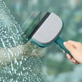 thumbnail image 4 of Tyeign 2-In-1 Portable Double Glass Cleaning Brush, Reversible Sponge & Rubber Wiper for Window Screens, Auto Windshield & Mirror, 7.5X4.5 in Handheld Tool for Home & Travel Detailing, A Brush, 4 of 6