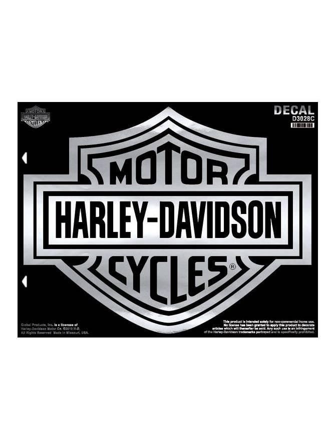 Harley-Davidson Black Coated License Plate with Black & Chrome Bar & Shield 