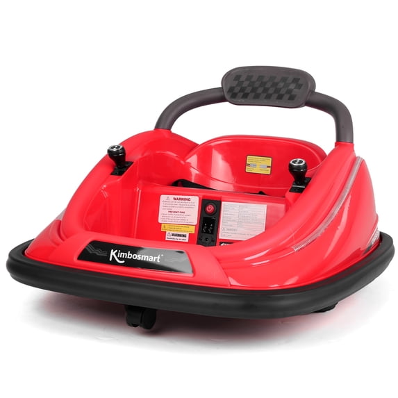 Electric Ride on Bumper Car for Kid, 6V/12V Powered Toy Car with Remote Control, 360 Degree Rotation, Free Numbers Stickers and Colorful LED Lights