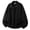 Black, variant on Mens Zip Up Sweatshirt 2026 Fall Winter Long Sleeve Plain Full Zipper Oversized Jacket Cardigan Outerwear