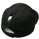 thumbnail image 5 of Gorra de béisbol con cola de caballo para mujer, de color sólido, transpirable, con protección solar, de algodón, color negro y con apertura trasera, 5 of 6