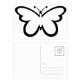thumbnail image 1 of Simple black flying mariposa negra Set cumpleaños gracias tarjeta postal correo lado 20pcs, 1 of 3