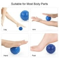 thumbnail image 3 of Graflsoa Deep Tissue Massage Ball for Muscle Relaxation, Foot & Arm Therapy, Yoga & Plantar Fasciitis Relief, Red PVC, 6.5cm Diameter, Skin-Friendly Design, 3 of 6