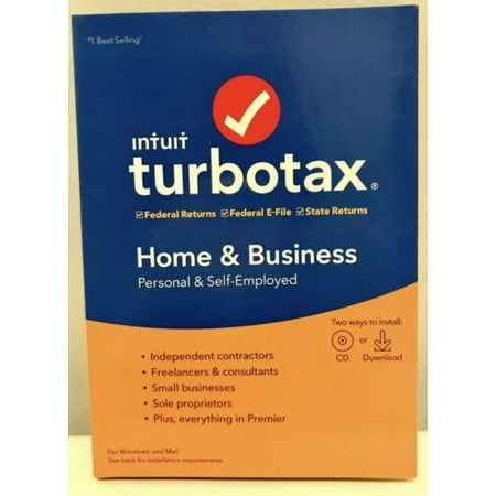 Intuit TurboTax Home & Business Federal Returns, Federal E-File and State Returns 2019 for (Best Replacement Windows 2019)