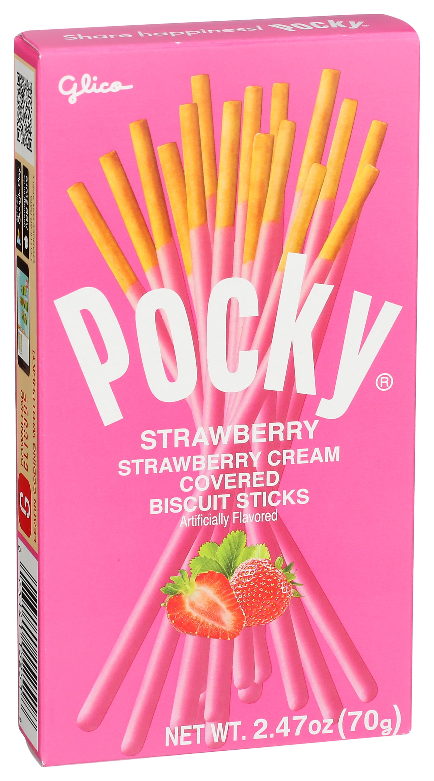 Pack of 10, Glico Pocky Strawberry, 2.47 oz - Walmart.com