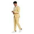 thumbnail image 2 of Tazzio Skinny Fit Shawl Lapel 2 Piece Spring Suit Set Includes Bowtie, 2 of 3