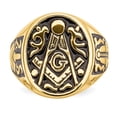 thumbnail image 4 of 14K Yellow Gold Ring Band Themed Only Men's 4 to 16 mm (tapered), 4 of 5