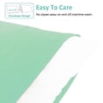 thumbnail image 3 of [Pillowcase]-Ultra Soft Brushed Microfiber Pillowcases Set, Cozy Machine Washable Bed Pillow Cases, Queen Size, Sea Green, 4 Piece, 3 of 5