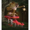 thumbnail image 3 of Fantasy Duvet Cover Set King Size, Mythical Fairy Creature Sitting on Mushroom Beside an Oak Tree Summer Forest Print, Decorative 3 Piece Bedding Set with 2 Pillow Shams, Multicolor, by Ambesonne, 3 of 3
