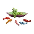 thumbnail image 4 of Escultura de Rana Sentada de Resina, Escultura Modelo de Estatua de Estatuilla de Rana, Ranas de Pareja, Adorno de Jardín de Rana para Escritorio, Estilo B, 4 of 8
