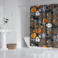 thumbnail image 2 of Halloween Ghosts Pumpkins and Bats Shower Curtain 84"x72" ,Bathroom Decorative Shower Curtains Set with 12 Hooks,Modern Waterproof Washable Shower Curtain, 2 of 6