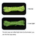 thumbnail image 4 of Unique Bargains 19.7FT 4mm Reflective Camping Guyline Rope Fluorescent Green 4Pack with Cord Adjusters 4Pack, 1 Set, 4 of 6