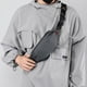 thumbnail image 2 of Bolso de pecho informal para hombre, para exteriores, sencillo, impermeable, bandolera de hombro, bolso de cintura de moda para estudiantes universitarios, 2 of 6