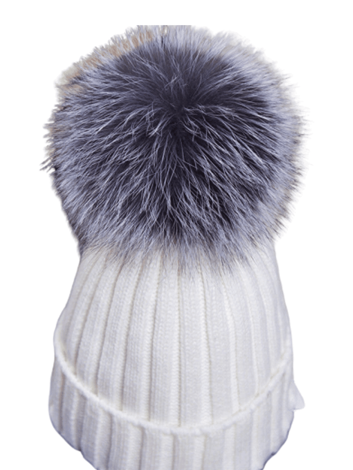 Hats With Faux Fur Pom Pom Lookwoild Ladies Warm Winter Beanie Large Faux Fur Pom Pom Bobble Hat