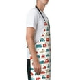 thumbnail image 2 of Goofa Artoon Car Printed Waterproof Apron 33" Chef Aprons for Men Heavy Duty Chemical Work Apron Adjustable Bib Apron, 2 of 9