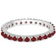thumbnail image 2 of Ruby Eternity Band Stackable Ring 14K White Gold (0.50ct), 2 of 4