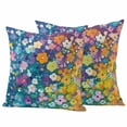 thumbnail image 2 of Pack of 2 Outdoor Pillow Covers 24x24 Inch Waterproof Colorful Spring Floral Throw Pillow Covers,Decorative Couch Pillow Shams Protectors Modern Oil Painting Abstract Art Patio Cushion Pillowcases, 2 of 8