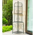 thumbnail image 1 of International Caravan Mandalay 4 Tier Corner Bakers Rack in Verdigris, 1 of 1