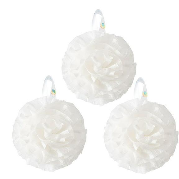 AUQ Loofah,Unique Design Loofa,Dirt and Grime Removal Luffa,White1