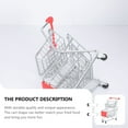 thumbnail image 4 of QUMIIRITY food basket Mini Cart Storage Basket Red Iron for General Users 1Set, 4 of 5
