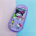 thumbnail image 1 of Sanrio Cinnamoroll Hello Kitty-estuche de lápices de gran capacidad, bolsa de almacenamiento de papelería de dibujos animados de Anime, bolsa de cosméticos, papelería para estudiantes Fivean unisex, 1 of 2