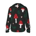 thumbnail image 2 of Goofa Amanita Mushroom Printed Women's UPF 50+ Sun Protection Hoodie Jacket Lightweight Long Sleeve Sun Shirt for Women with Pocket Hiking Outdoor-Medium, 2 of 9