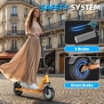 thumbnail image 3 of 10 Inch Solid Tire Electric Scooter for Adults,350W Motor,up to 19 MPH,Long Range Folding E Scooter with Dual Suspension for Commuting, 3 of 9