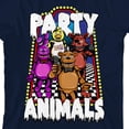 thumbnail image 7 of Five Nights At Freddy's Party Animals Youth Navy Crew Neck Short Sleeve T-shirt - XS, 7 of 7