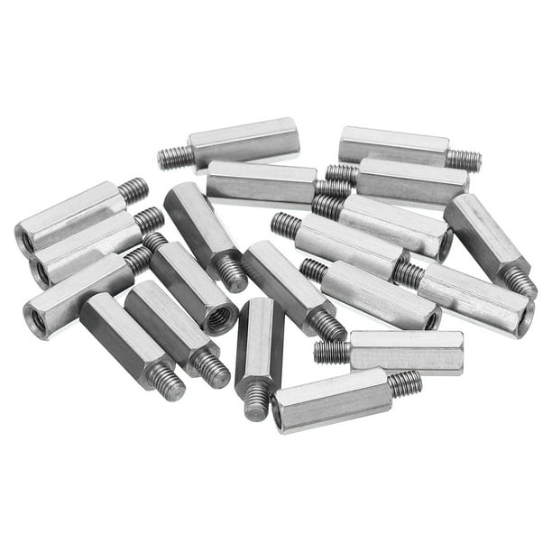 Uxcell M3x13mm+4mm MaleFemale Hex Standoff Screws, Stainless Steel PCB Standoffs for