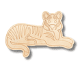 thumbnail image 2 of Unfinished Wood Etched Tiger Shape | Paint By Line Crafts 20" / 1/8", 2 of 2