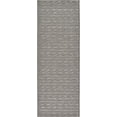 thumbnail image 3 of Unique Loom Outdoor Modern Collection Area Rug - Links (2' 2" x 6' 1" Runner Gray/Silver), 3 of 7