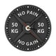 thumbnail image 1 of No Pain No GAIN Barbell Reloj de pared Moderno y silencioso Reloj de mecanismo de cuarzo decorativo de 12 pulgadas para gimnasio Culturismo, 1 of 4