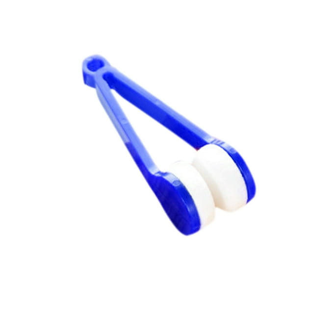 Portable Eyeglass Cleaner Brush Soft Sun Glasses Clip Eyeglasses Tool For OutdoorBlue