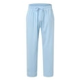 thumbnail image 4 of Pants For Men Relaxed Fit Solid Summer Cotton And Trousers And Style Pants Sweatpants, 4 of 7