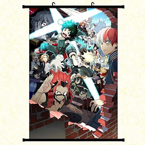 My Hero Academia 36 x 24 inches Fabric Wall Poster with Frame and Hanger