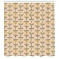 thumbnail image 3 of Birds Shower Curtain, Hand Drawn Bird Figure with Multilayered Wings on Blushy Polka Dots and Chamomille, Fabric Bathroom Set with Hooks, 69W X 75L Inches Long, Multicolor, by Ambesonne, 3 of 3