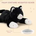 thumbnail image 5 of MorisMos 31.5“ Giant Cat Stuffed Animal, Big Blank and White Cat Plush Toy, 5 of 8