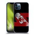 thumbnail image 1 of Head Case Designs Officially Licensed AC Milan Crest Patterns Diagonal Soft Gel Case Compatible With Apple iPhone 12 / iPhone 12 Pro, 1 of 7