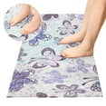 thumbnail image 2 of Purple Butterfly Luxury Kitchen Rug Non Slip Bathroom Plush Mat Shaggy Bedroom Carpet 39"x20", 2 of 6