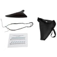 thumbnail image 1 of 12 Holes Warped-tail Ceramic Ocarina Alto C Hand Painted Musical Instrument with Lanyard Music Score Protective Bag For Music Lover and Learner, 1 of 4